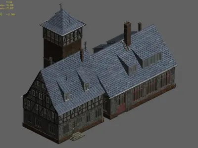Heterogeneous - Architecture - Building 02 3D model