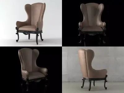 Man 18c armchair 3D model