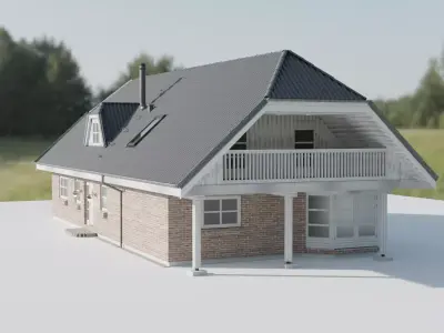 Modern House 3D model 71