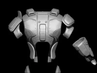 Taskmaster Full Body Armor-Files 3D model