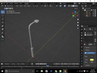 Low Poly Street Light Sale Low-poly 3D model