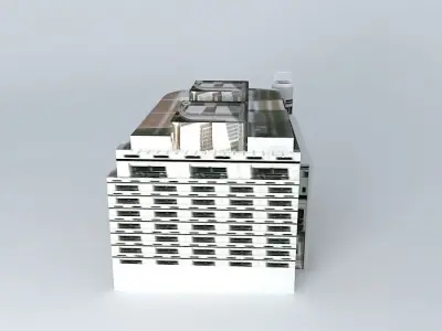 20 Cabot Square, London Free 3D model