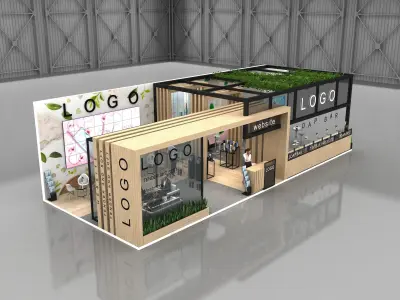 Exhibition stand 3D model 5