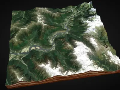 Yarlung Zangbo Grand Canyon 3D model