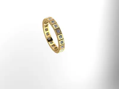 Ring - Gold - Silver 3D print model