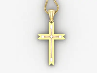 Cross Light Gold 4CP091 3DM STL 3D model