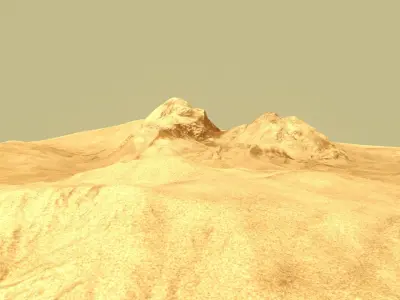 desert Low-poly 3D model