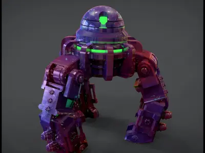 The Eye colorful robot 3D model