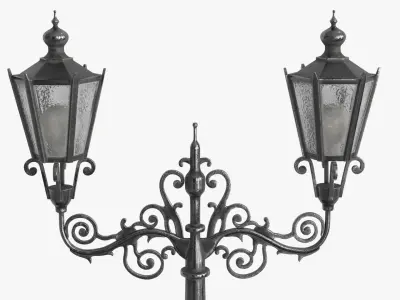 Street Light Low-poly 3D model 43