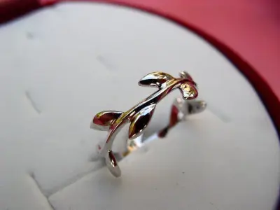 Tiffany-styles Verba-ring  willow ring 3D print model