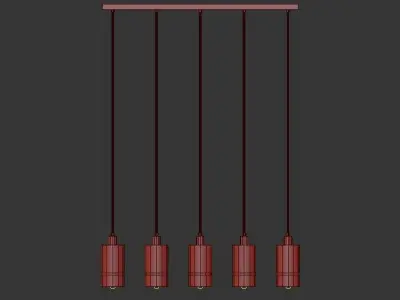 Cylindrical pendant 3D model