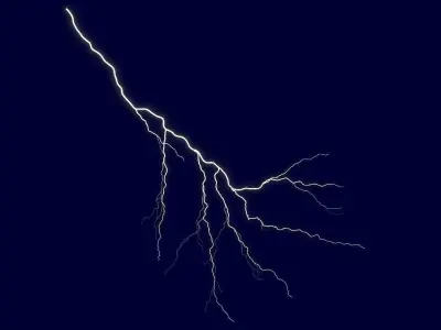 Realistic 3D Lightning CA-18 Low-poly 3D model