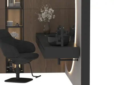 Beauty Salon Barber Shop 3D model