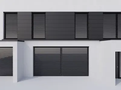 Basic European House 3D model