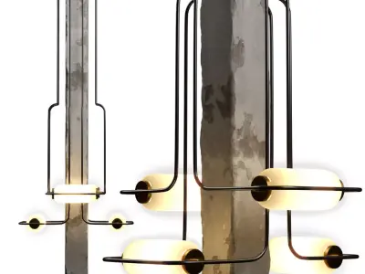 Restaurant Column Light 3D model