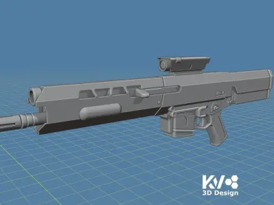 KV-Oblivion Jacks Rifle 1-12 scale 3D print model