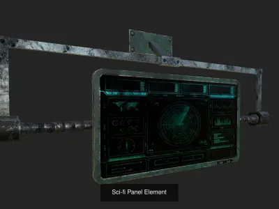 Sci-fi Wall-mounted pack