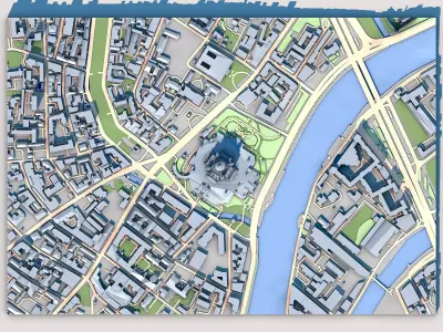 Cathedral of Christ the Saviour Moscow Russia 3D model