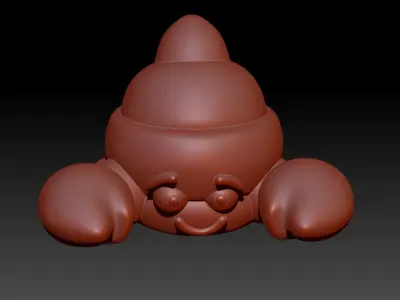 Happy Hermit Crab Pendant Necklace Charm Bracelet Jewelry 3D print model