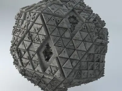 Sci Fi Shapes The Dice of Fantasy 3D model