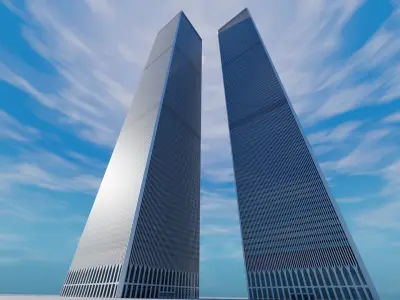 World Trade Center Twin Towers New York 3D model