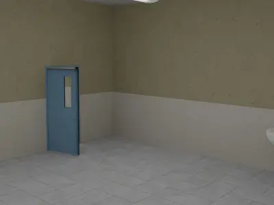 Modular Workshop Buildings Low-poly 3D model