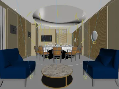 Business Restaurant - Coffee - Banquet  41 3D model