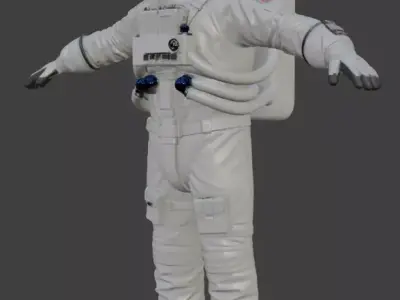 Astronaut Spacesuit 3D Model 3D model
