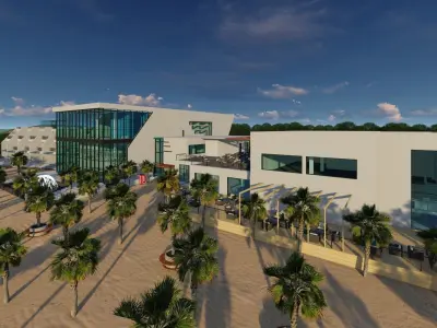 Resort Project On The beach Revit 3D model