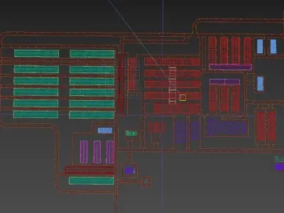 Infection hospital 3D model
