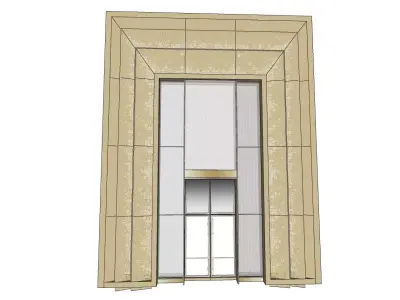 main entrance big entrance door sketchup model 3D model