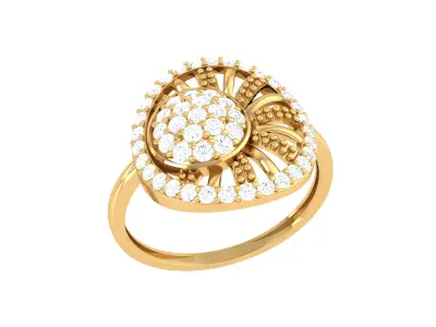Women Ring  Render 3dm STL OBJ FBX Details 3D print model 294