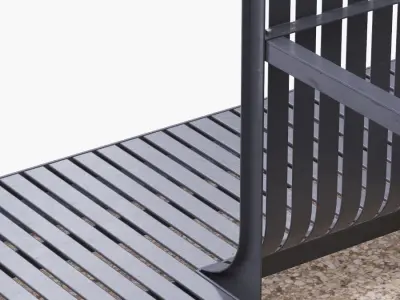 Tree Grills Set 3D model