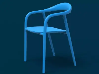 Chair Modern Low-poly 3D model