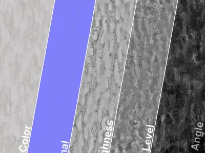 Decorative Plaster 01 - PBR - 4K Texture