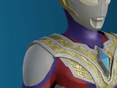 ultraman trigger 3D model
