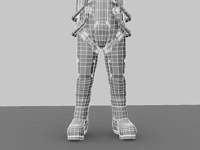 Astronaut in space suit 3D model