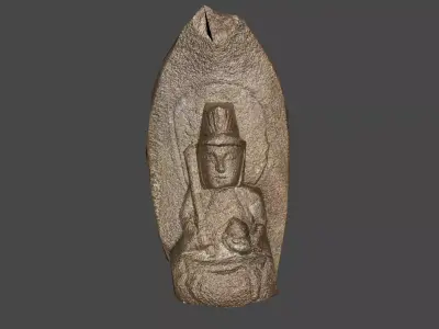 Antique Kannon 3D Model 3D model