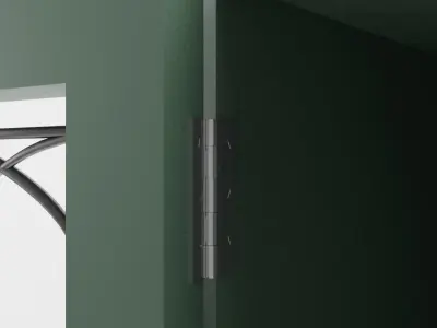 Green Cottage Kitchen Wall Cabinet 3D model