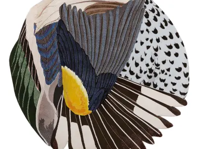 CC-Tapis Feathers and Round carpets 3D model