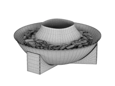 Gio Outdoor Fire Pit 3D model