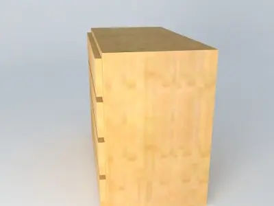 Chest of drawers HKOM4S 9 12 DOORS BRW Milano Oak 3D model