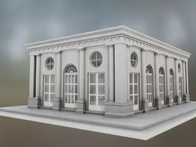 Building R01 Low-poly 3D model