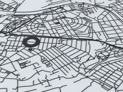 Rostov on Don Road Network and Streets 3D model