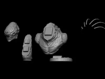 Guyver Volker Head bust 3D model