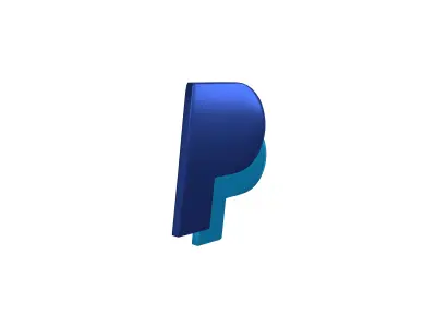 Paypal Logo v2 002 Free low-poly 3D model