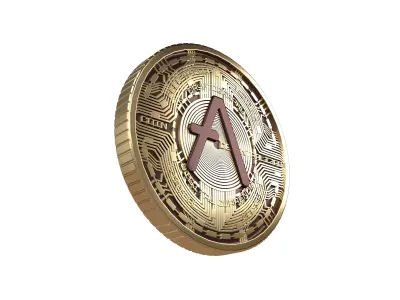 Aave Coin v5 001 3D model