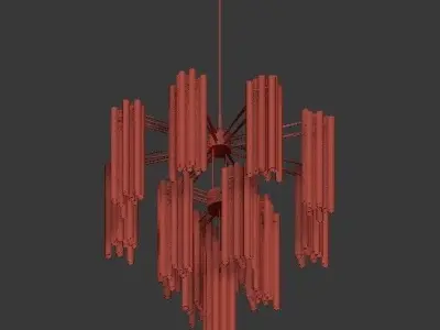 Contemporary chandelier 3D model