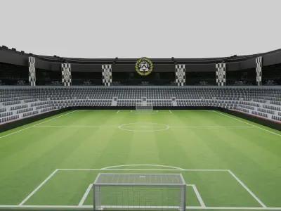 Udinese Football Stadium Low-poly 3D model