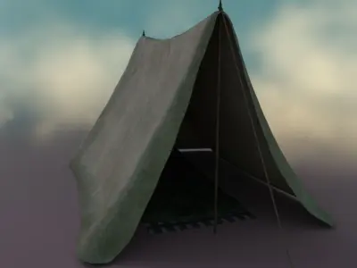 Camp set 3D model